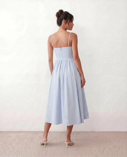 Flawless and Company Low Back Spaghetti Strap Midi Dress