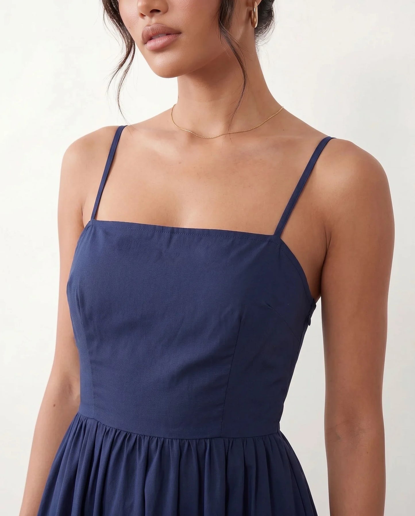 Flawless and Company Low Back Spaghetti Strap Midi Dress