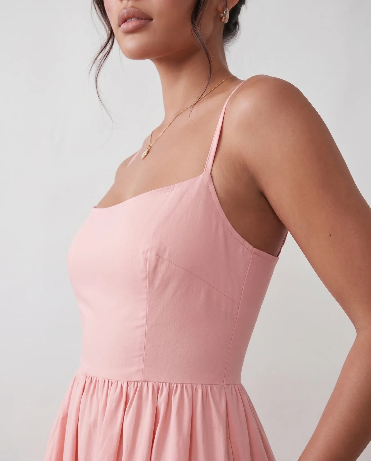 Flawless and Company Low Back Spaghetti Strap Midi Dress