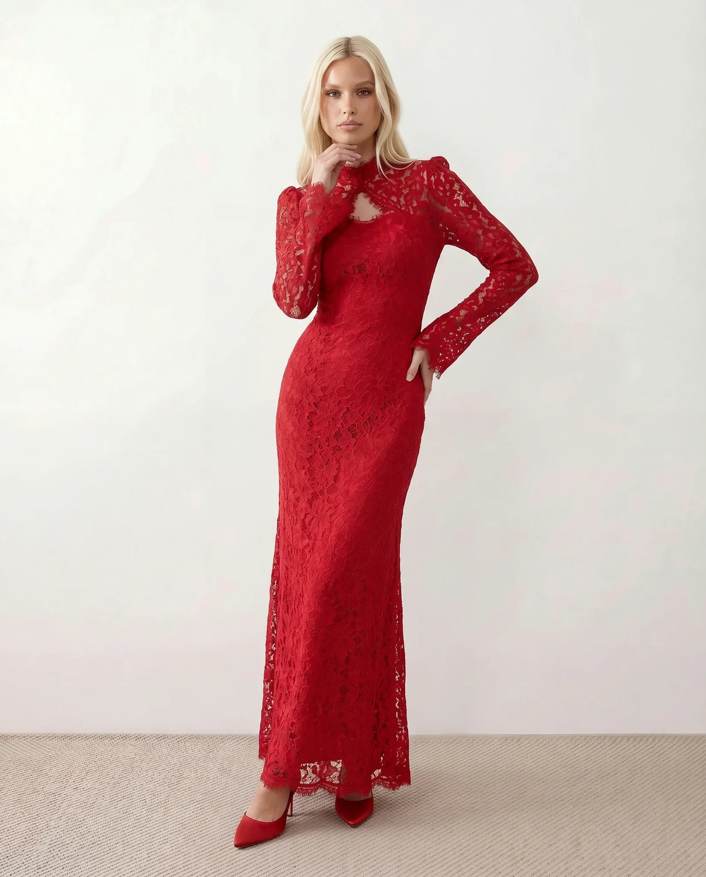 Flawless and Company Lace Mermaid Maxi Dress