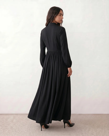 Flawless and Company Button Front A-Line Maxi Dress