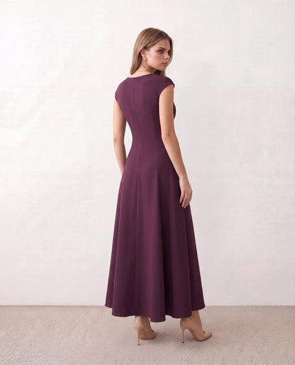 Flawless and Company Square Neck A-Line Midi Dress