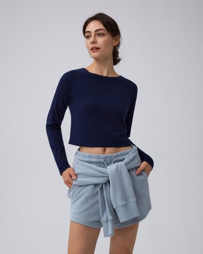 Flawless and Company Cropped Raglan Tee
