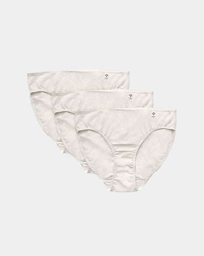 Flawless and Company Women's Undyed Organic Cotton French Cut Bikini