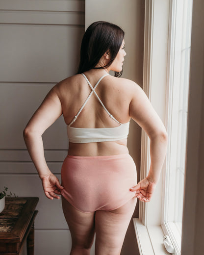 Flawless and Company Women's High Waist Organic Cotton Brief 2 Pack