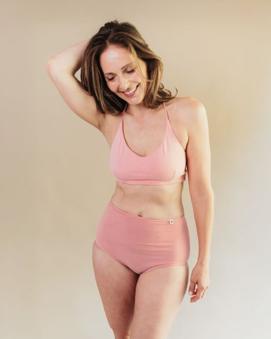 Flawless and Company Women's High Waist Organic Cotton Brief 2 Pack
