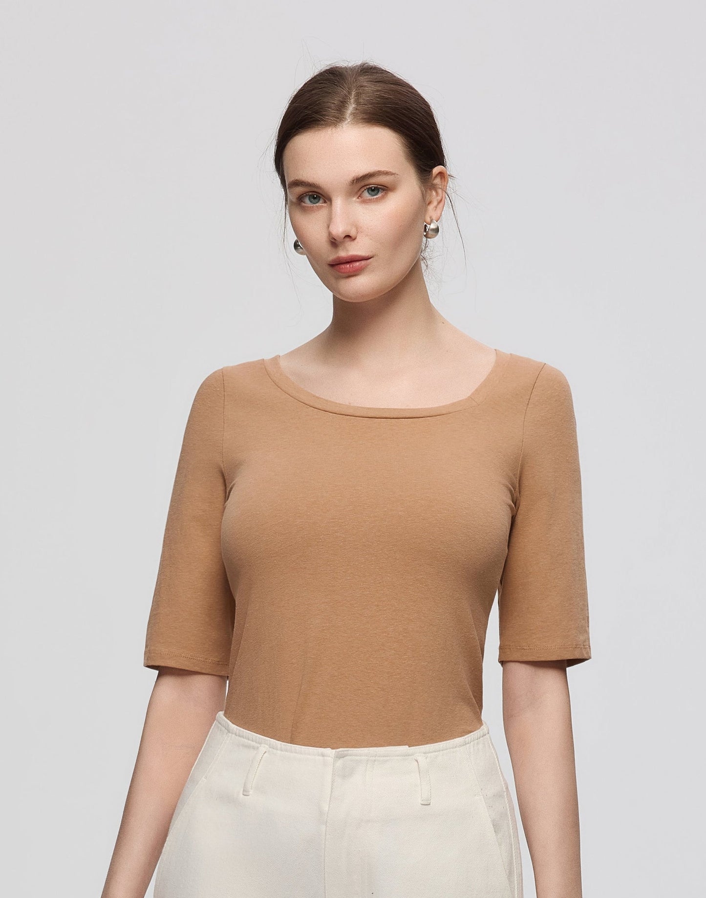 Flawless and Company Asymmetrical Neckline Tee