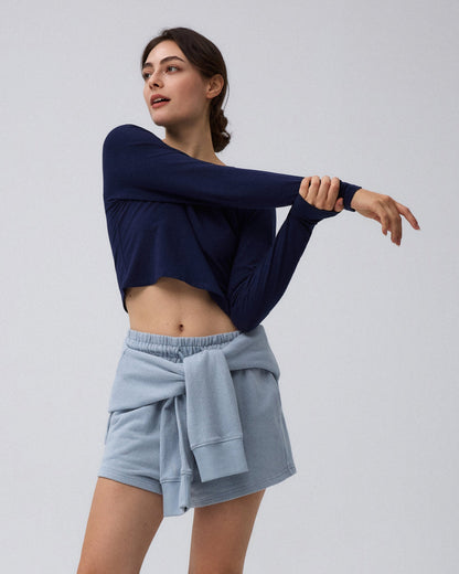 Flawless and Company Cropped Raglan Tee