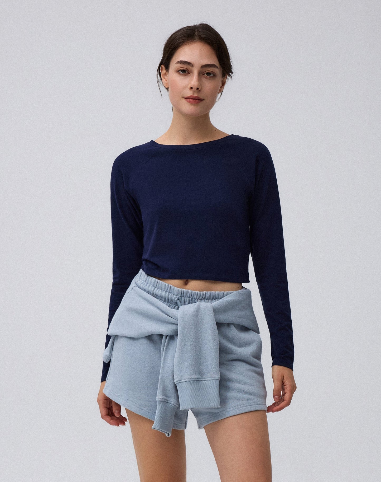 Flawless and Company Cropped Raglan Tee