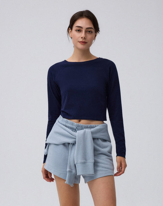Flawless and Company Cropped Raglan Tee