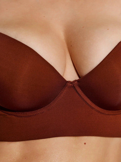 Flawless and Company Smoothing Push-Up Bra — Cocoa